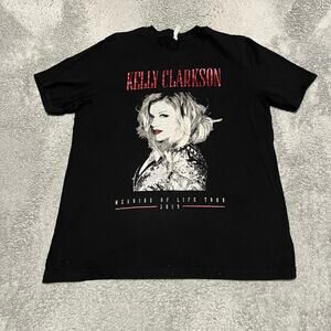 Kelly Clarkson Shirt Womens XL Meaning of Life 2019 tour Concert Black